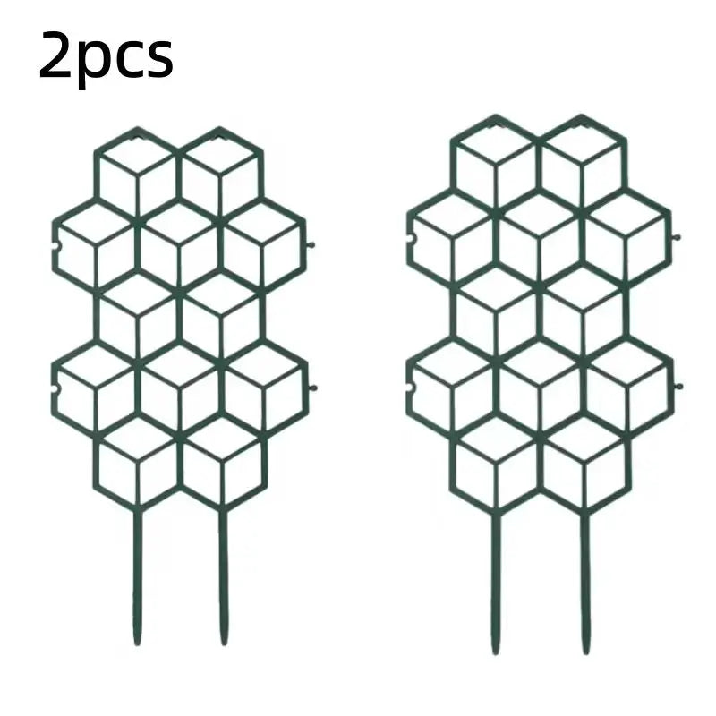 Honeycomb Design Plant Trellis, Rustproof Plastic Support for Potted Vines and Flowers, Indoor Outdoor Garden Climbing Frame