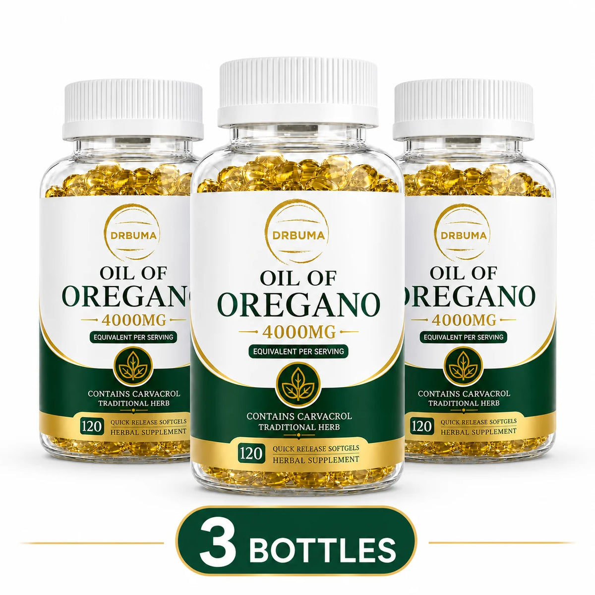 120-Count Oregano Oil Softgels, Herbal Botanical Dietary Supplement Capsules for Adults; Fast-Release Softgels, Easy to Swallow, Ideal for Daily Dietary Routine, Suitable for People Pursuing a Healthy Lifestyle