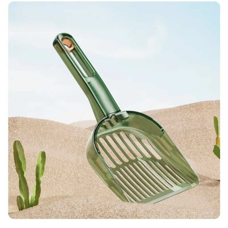 Adjustable Sieve Cat Litter Sifter Scoop, Transparent Hard PC Material, Compatible With Various Cat Litter for Household Users