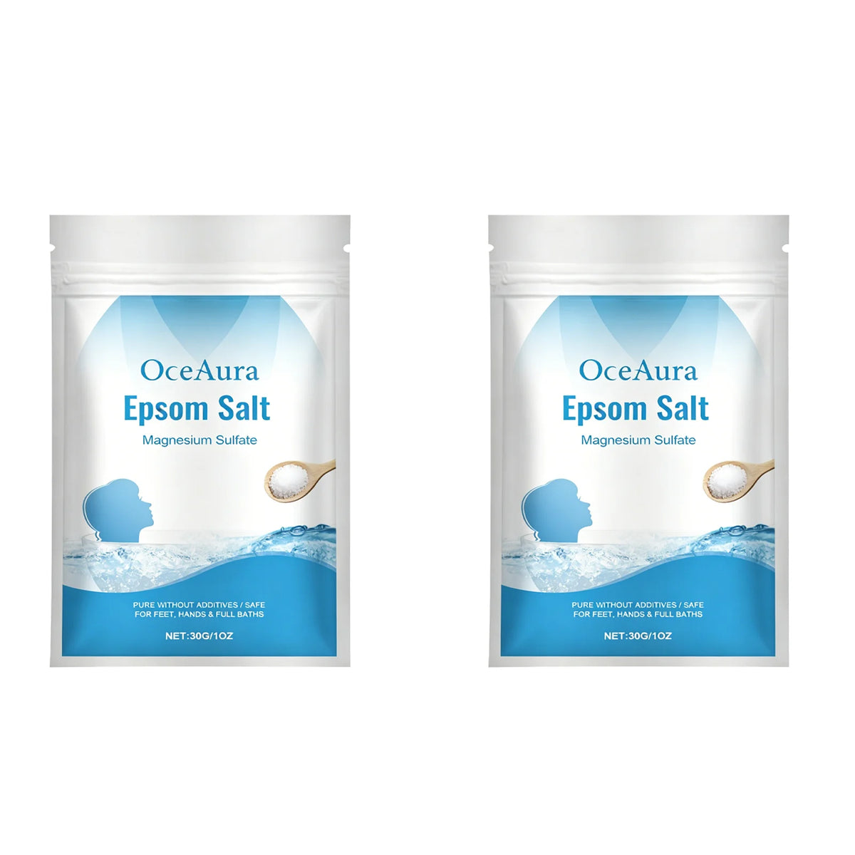 Pure Epsom Salt Magnesium Sulfate for Foot Hand Full Body Bath Soothing Relaxing Moisturizing Skincare
