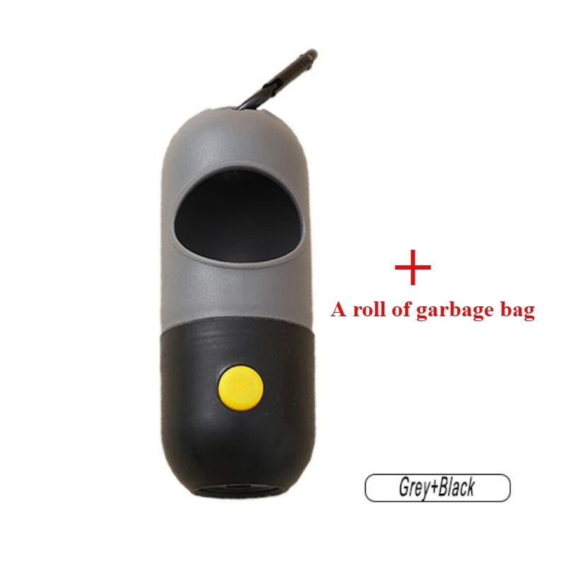 Led Light Poop Bags Dispenser Outdoor Portable Pet Trash Bags Dog Cat Cleaning Supplies Accessories