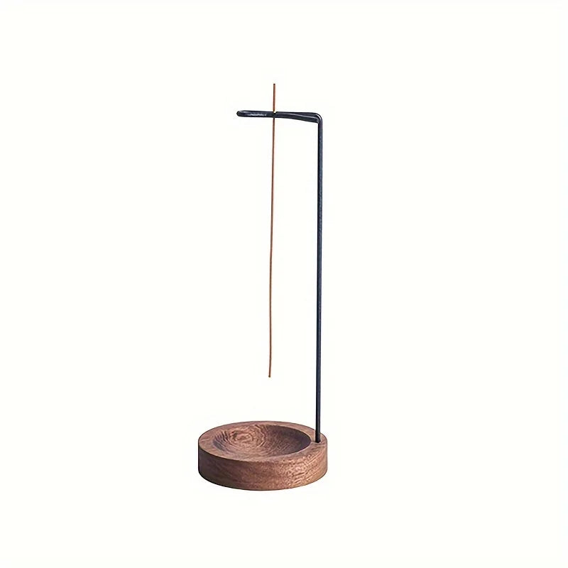 1pc Elegant Wooden Incense Burner - Creative Upside-Down Design, Perfect for Home Decor & Zen Aromatherapy