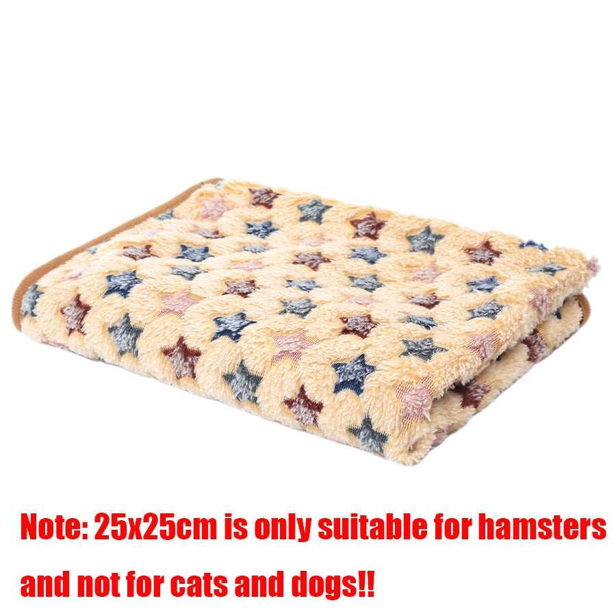 Soft Fluffy High Quality Pet Blanket Flannel Dog Sleeping Blanket Warm Comfortable Blanket for Cat Dog
