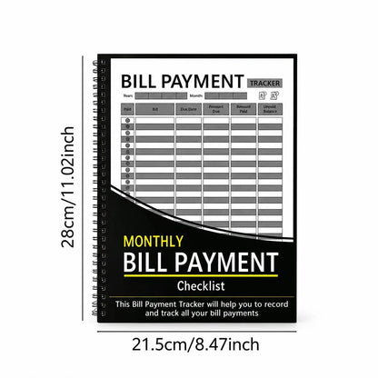 Bill Tracker Notebook: Monthly Bill Payment Checklist - 8.5" x 11" 100+ Pages Home Monthly Tracking Tool, Record Keeper