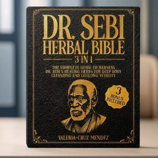 Dr. Sebi Herbal Bible 3-in-1 Natural Herbal Healing Guide Body Detox Longevity Wellness Book