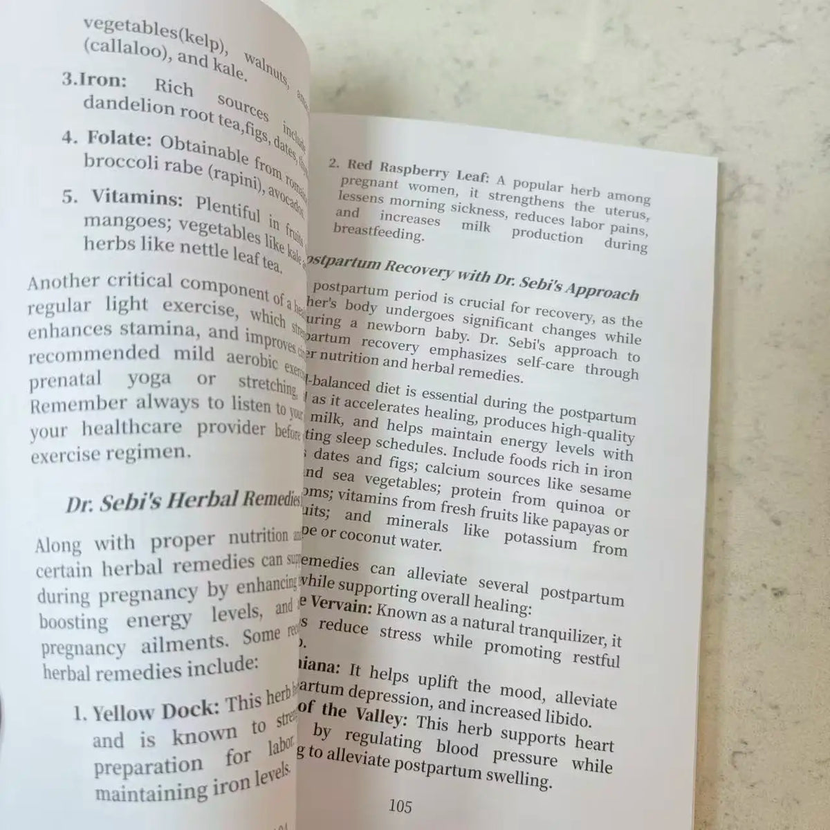 Dr. Sebi Herbal Bible 3-in-1 Natural Herbal Healing Guide Body Detox Longevity Wellness Book