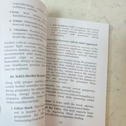 Dr. Sebi Herbal Bible 3-in-1 Natural Herbal Healing Guide Body Detox Longevity Wellness Book
