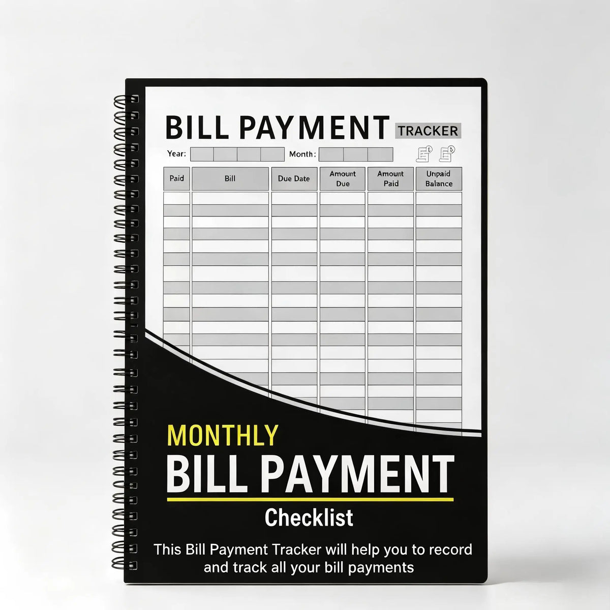 Bill Tracker Notebook: Monthly Bill Payment Checklist - 8.5" x 11" 100+ Pages Home Monthly Tracking Tool, Record Keeper