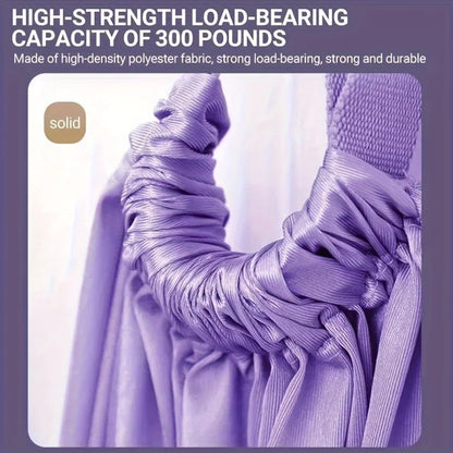Yoga Strap Stretch Band Fitness Hanging Rope Universal Back Leg Belt for Backbend Split Handstand Home Inversion Training Hammoc