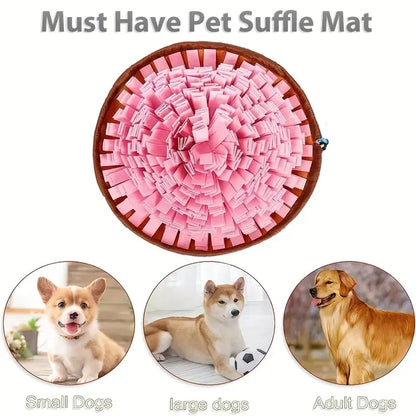 Washable Felt Pet Sniffing Pad Foldable Dog Slow Feeding Mat Toy