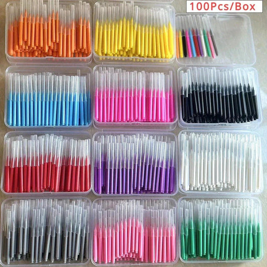 100Pcs/box Interdental Brushes Health Care Tooth Orthodontic Dental Teeth Brush Oral Hygiene Tool