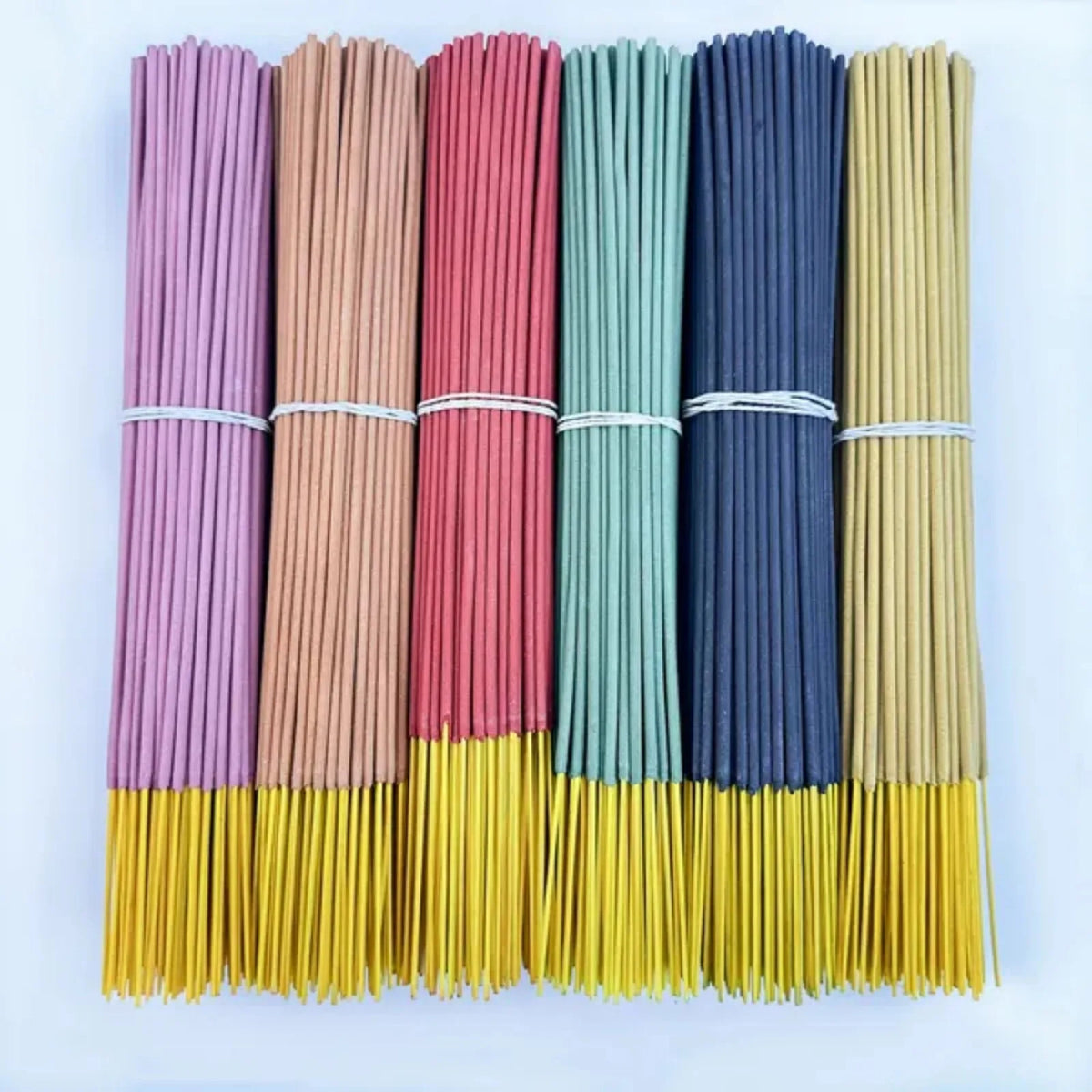 6-Pack of Approximately 120 High-Quality Fruit Scented Sticks - Including Watermelon, Sweet Peach, Cantaloupe, Cherry, Milk Strawberry, Sydney, and More - Suitable for Purification, Relaxation
