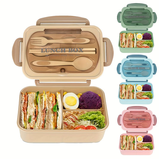 1pc Insulated Lunch Box, Bento Box for Students, Portable Sealed Compartment Container