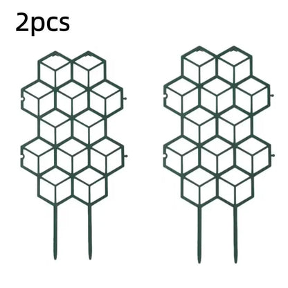 Honeycomb Design Plant Trellis, Rustproof Plastic Support for Potted Vines and Flowers, Indoor Outdoor Garden Climbing Frame