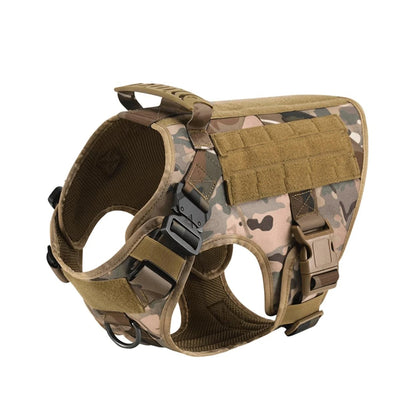 Tactical Dog Harness Collar Leash For Medium Large Dogs Pet Training Walking