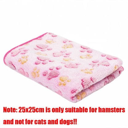 Soft Fluffy High Quality Pet Blanket Flannel Dog Sleeping Blanket Warm Comfortable Blanket for Cat Dog