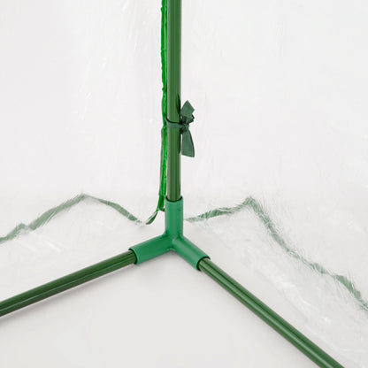 Outsunny 7' X 3' X 2.5' Mini Greenhouse, Portable Tunnel Green House with Roll-Up Zippered Door, Uv Waterproof Cover