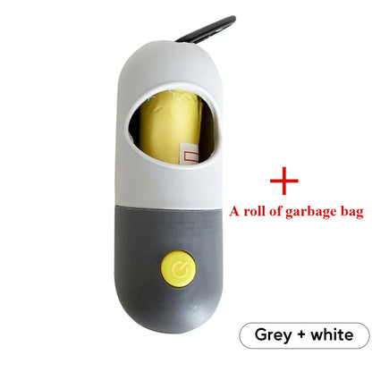 Led Light Poop Bags Dispenser Outdoor Portable Pet Trash Bags Dog Cat Cleaning Supplies Accessories