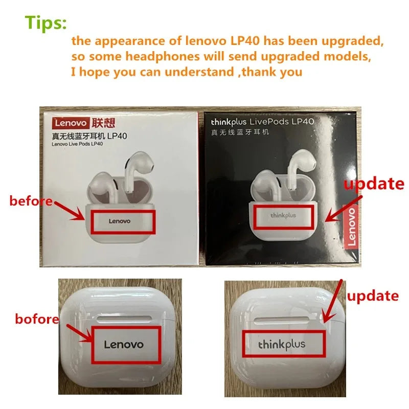New LP40 NEW Bluetooth V5.0 Earphones Anti-sweat Lightweight Compatible With Smart Phone Laptop Computer
