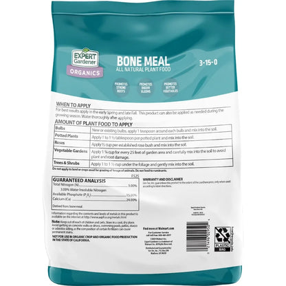Bone Meal Plant Food Fertilizer 3-15-0 for Plants 4 lb Big Cost Effective Bag