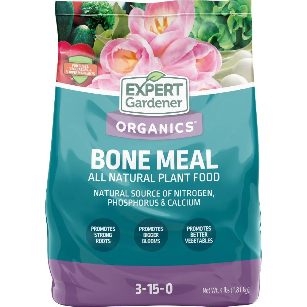 Bone Meal Plant Food Fertilizer 3-15-0 for Plants 4 lb Big Cost Effective Bag