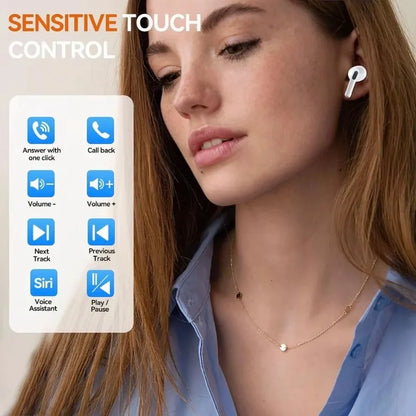 TWS Pro 5 Wireless Bluetooth Headphones ANC Noise Reduction Earbuds HiFi Sound Low Latency for IPhone Android