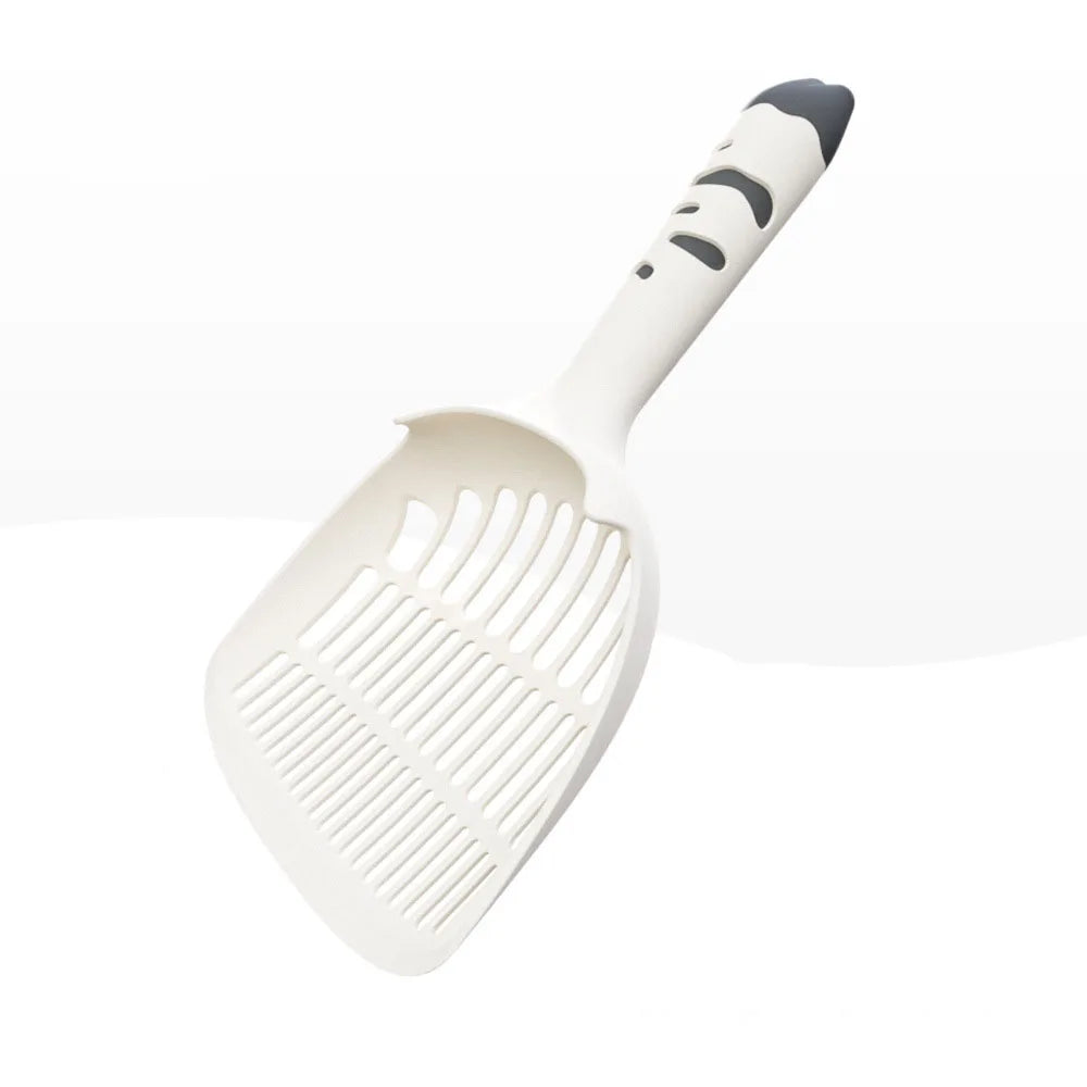 Paw Handle Cat Litter Scooper Durable Plastic Fine Hole Sifter Shovel Efficient Waste Cleaner for Indoor Cats
