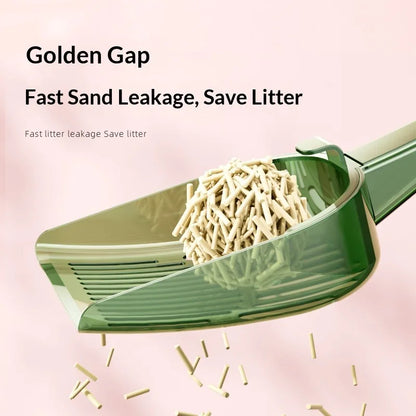 Adjustable Sieve Cat Litter Sifter Scoop, Transparent Hard PC Material, Compatible With Various Cat Litter for Household Users