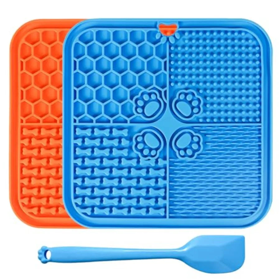 Lick Mat for Dogs Cats with Suction Cups, Slow Feeder for Anxiety Relief Pet Enrichment