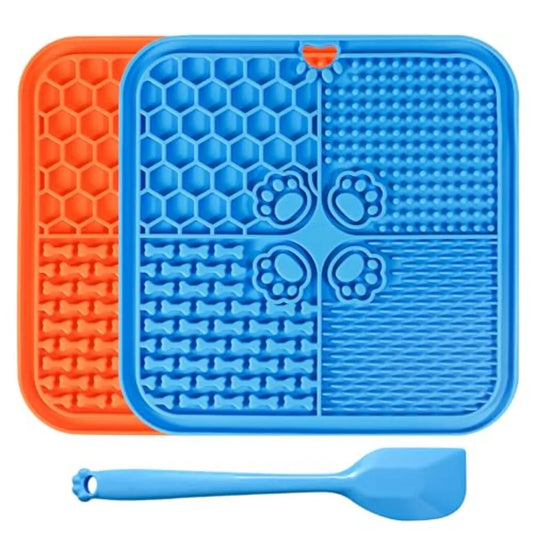 Lick Mat for Dogs Cats with Suction Cups, Slow Feeder for Anxiety Relief Pet Enrichment