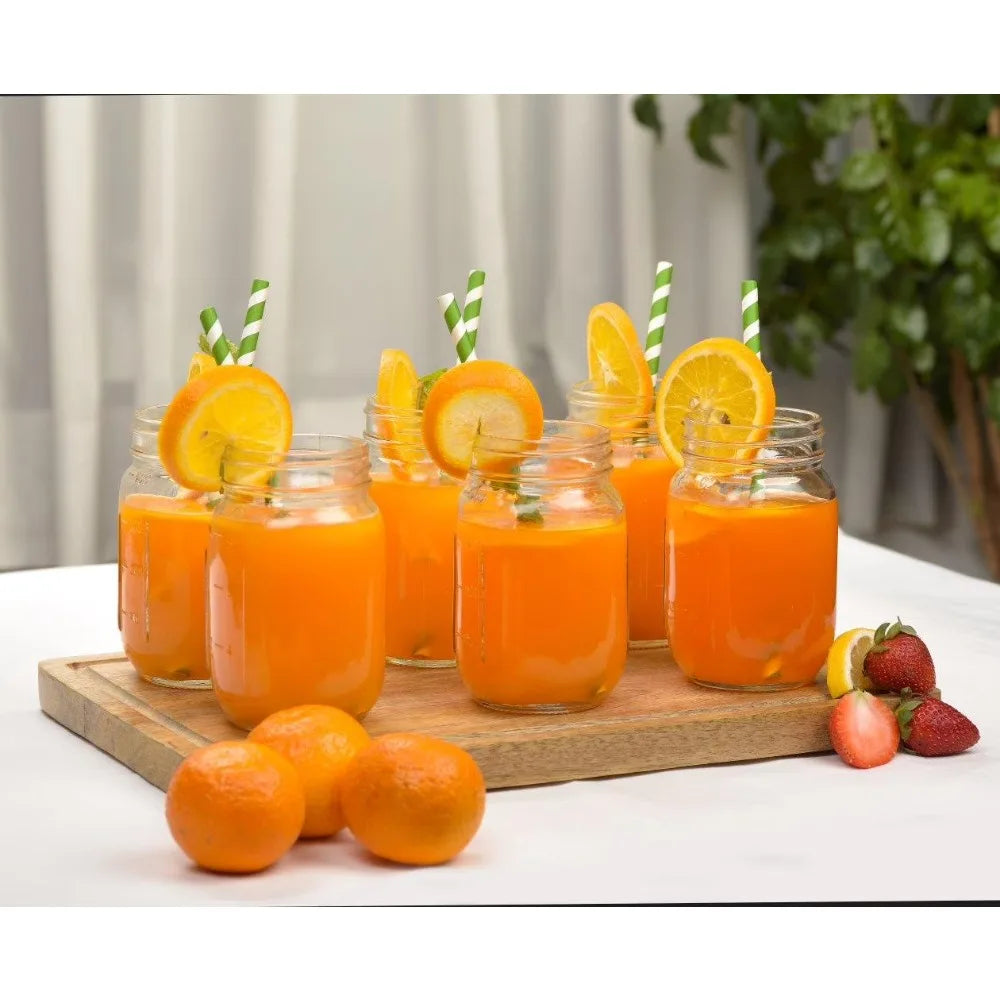 Regular Mouth Pint Canning Jars 16 oz Glass Mason Jars with Lids and Bands 12 Pack for Home Canning Preserving Pickling and Meal Prep Food