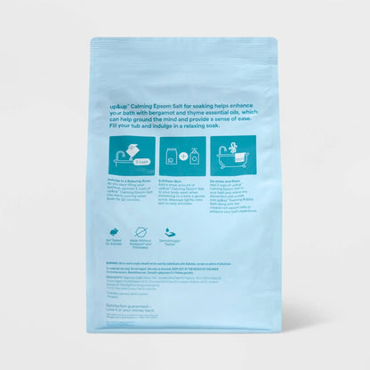 Calming Epsom Bath Salt 48oz Fresh Citrus Cedarwood For Soaking Bath Normal Skin Relaxing Spa Care