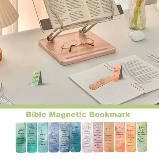 Bible Magnetic Bookmarks Religious 12X Inspirational Page Markers