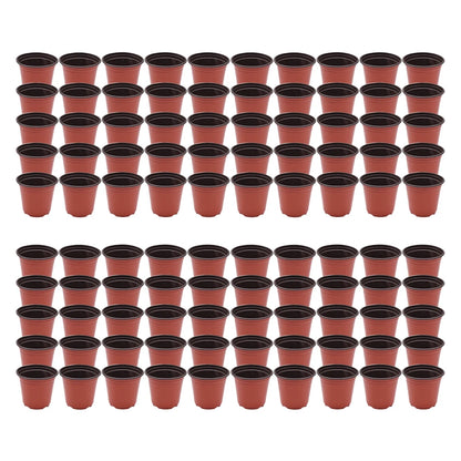 100-Pack Plastic Plants Nursery Pot/Pots Seedlings Flower Plant Container Seed Starting Pots