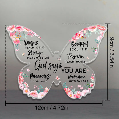 Christian Gifts for Women Birthday Inspiration Religious Gift, God Says You Are Spiritual Gifts