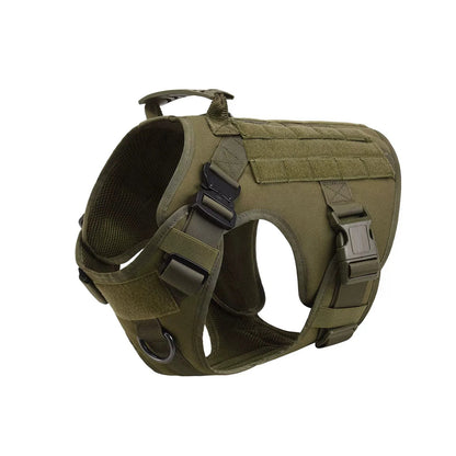 Tactical Dog Harness Collar Leash For Medium Large Dogs Pet Training Walking