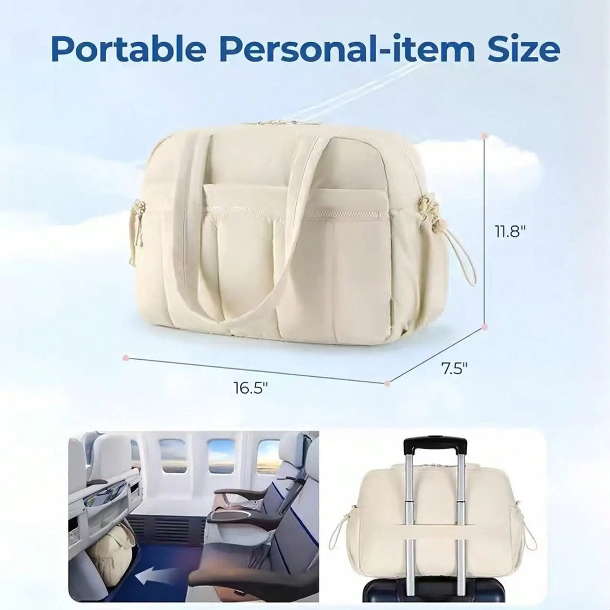 Large Capacity Gym Bag , Duffle for Travel with Wet Pocket, Lightweight Carry Weekender,  Multi-compartments Waterproof Shoulder Bag