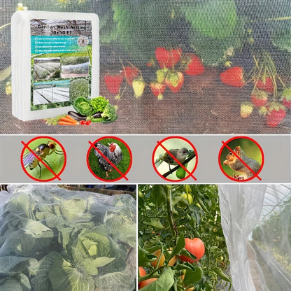 Garden Mesh Netting Kit,Greenhouse Hoops Grow Tunnel,Blankets for Outdoor Plants,Bird Netting Protection for Fruit Vegetable Flowers