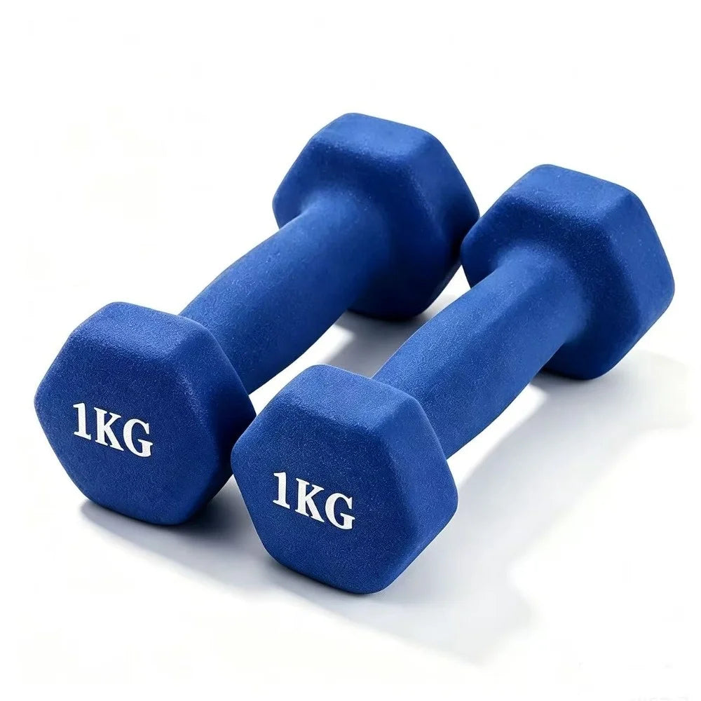 A pair of 4.4 Lb weight sets for home and gym fitness workouts for arm training, yoga