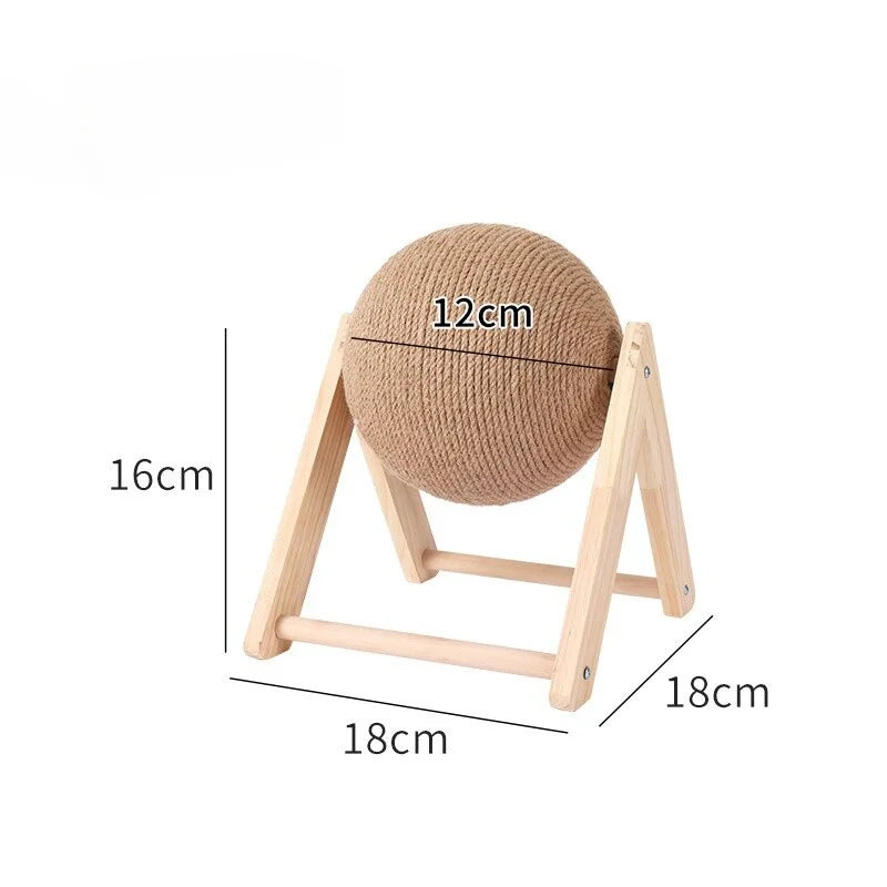 Pet Cat Scratching Ball Kitten Rope Grinding Paws Claw Interactive Toy