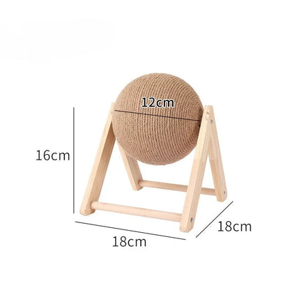 Pet Cat Scratching Ball Kitten Rope Grinding Paws Claw Interactive Toy