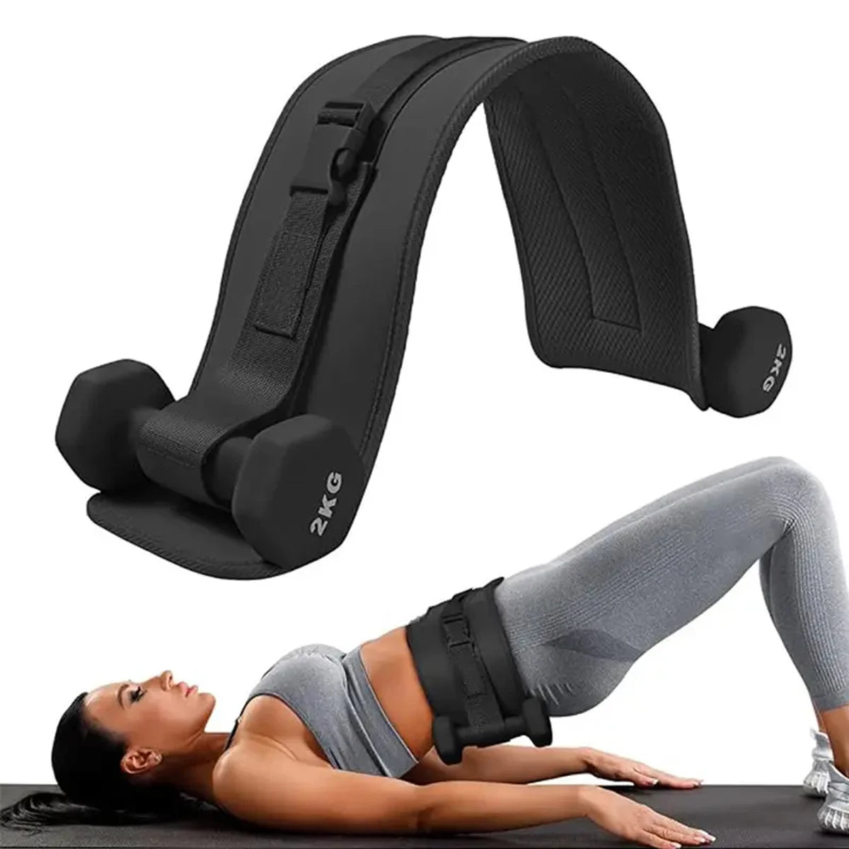 Adjustable Weighted Waist Belt for Workouts, Dumbbell Training & Hip Shaping, Home Gym Fitness Equipment