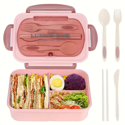 1pc Insulated Lunch Box, Bento Box for Students, Portable Sealed Compartment Container