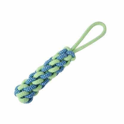 Bite Resistant Dog Spring Toys 5M Cotton Rope Teething Hanging Exercise