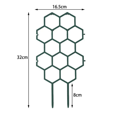 Honeycomb Design Plant Trellis, Rustproof Plastic Support for Potted Vines and Flowers, Indoor Outdoor Garden Climbing Frame