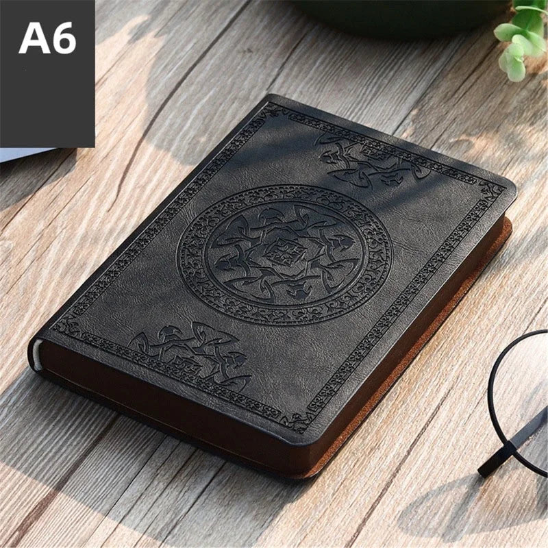 Portable Vintage Leather Notebook Diary Journal Stationery Gift And Easy To Use