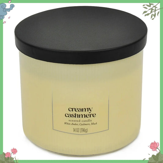 Wrapped Candle Creamy Cashmere, 14 Ounce