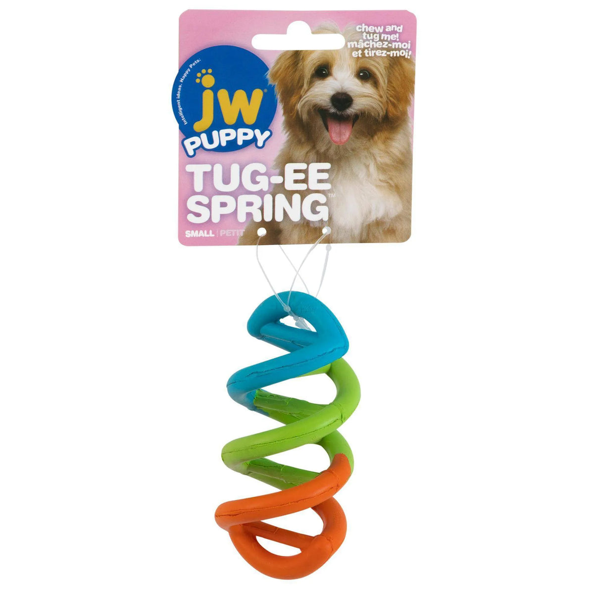 2pcs Small Spring Tug Dog Toy Durable Rubber Chew Rope For Puppy Training Interactive Play And Dental Care