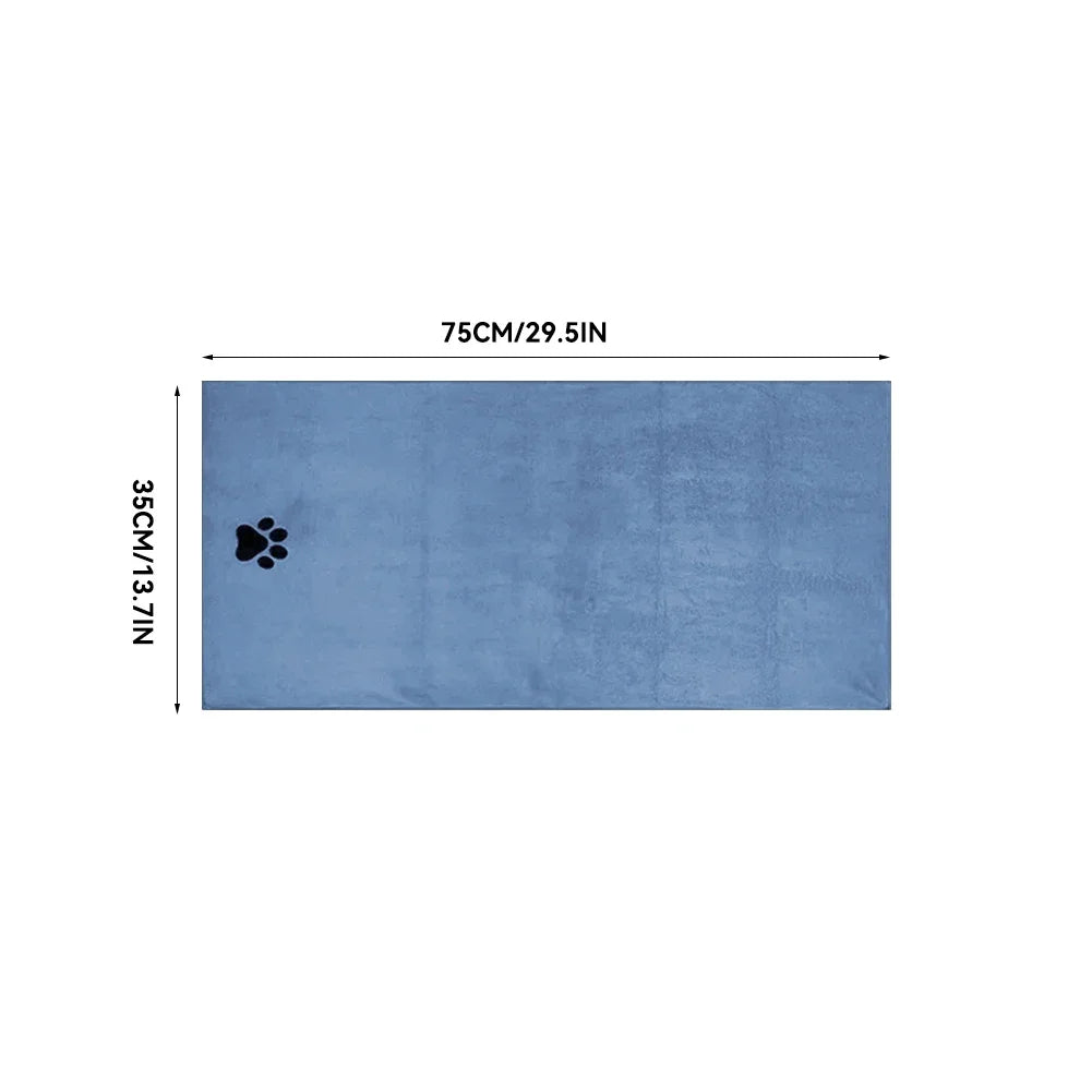 3 Size Options Microfiber Pet Bath Towel Embroidered Super Soft Absorbent Cat Dogs Grooming Supplies