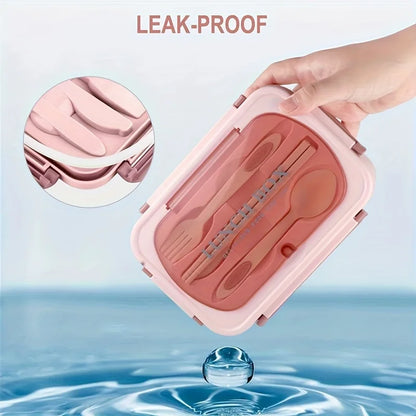 1pc Insulated Lunch Box, Bento Box for Students, Portable Sealed Compartment Container